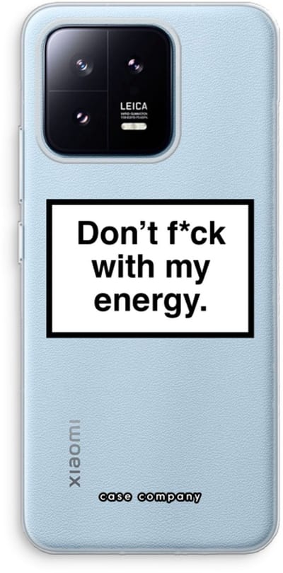 Case Company® - Hoesje geschikt voor Xiaomi 13 Pro hoesje - My energy - Soft Cover Telefoonhoesje - Bescherming aan alle Kanten en Schermrand