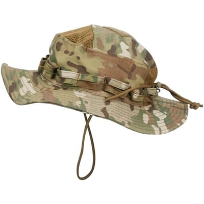 Ademende Camouflage Bucket Hat Voor Mannen Buiten Wandelen Jagen Vissen Winddicht Zonnescherm Vissershoed beige