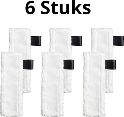 Bramokava Microvezeldoeken 6x geschikt voor Karcher Easyfix SC1, SC2, SC3, SC4, SC5 Vloerdoeken Doeken set Stoomreiniger Pads