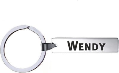 Sleutelhanger Met Naam - Wendy - RVS
