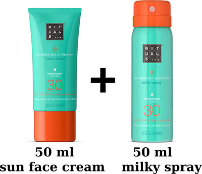 Rituals of Karma - Travel Duo Set - Sun Face Cream 30 SPF 50 ml , Milky Spray 30 SPF 50 ml