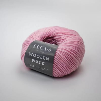 Brei-Haakgaren Luca-s – WoolenWalk Merino - 11 - Pink - Rose - bol van 50 gram