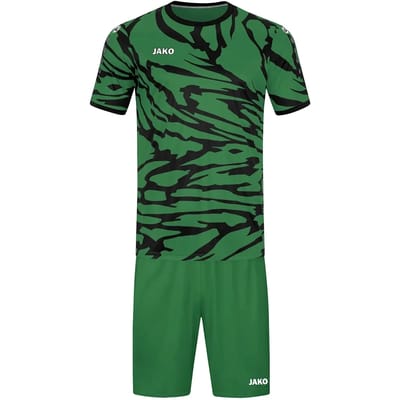 Jako Animal Shirt Korte Mouw Heren - Zwart / Sportgroen | Maat: XXL