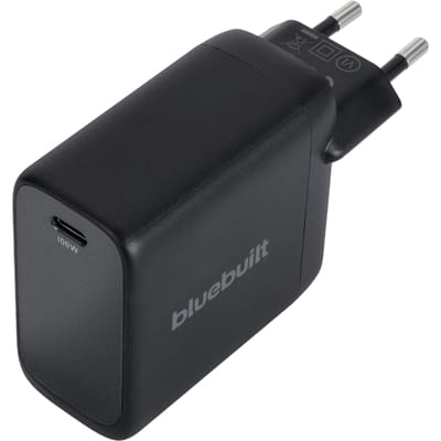 BlueBuilt 100W GaN Usb C Oplader Zwart