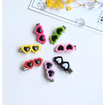 10 stuks Mode Huisdier Hond Haar Strikjes Clips Liefde Stijl Hondje Boutique Zonnebril Huisdier Verzorging 10pcs gray