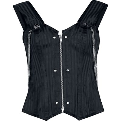 Gothicana by EMP - Gothic Corsage - S tot XXL - voor Vrouwen - zwart