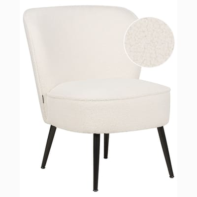 VOSS - Fauteuil - Gebroken wit - Bouclé