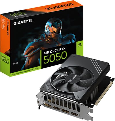 Gigabyte GeForce RTX 5050 - Grafische Kaart - 8 GB GDDR6 - 2560 CUDA Kernen - 128-bit Geheugenbus