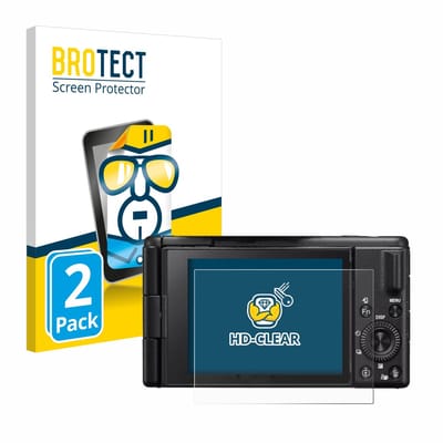 BROTECT - Screenprotector voor Sony ZV-1M2 - Folie Beschermfolie transparant 2 Stuks