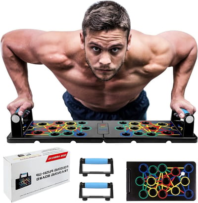 24-in-1 Push Up Board voor Thuis Gym, Draagbare Push-up Standaarden, Krachttraining voor Mannen en Vrouwen, Effectieve Spiertraining en Fitness Accessoires