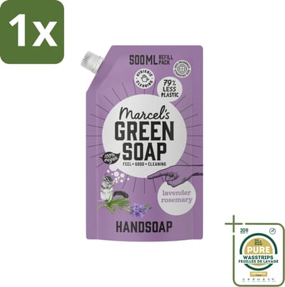 1 x Marcel’s Green Soap – Handzeep Navulling – Lavendel & Rozemarijn – 500 ml- Kabel - Kabels - Kabelsysteem - Kabelsysteem