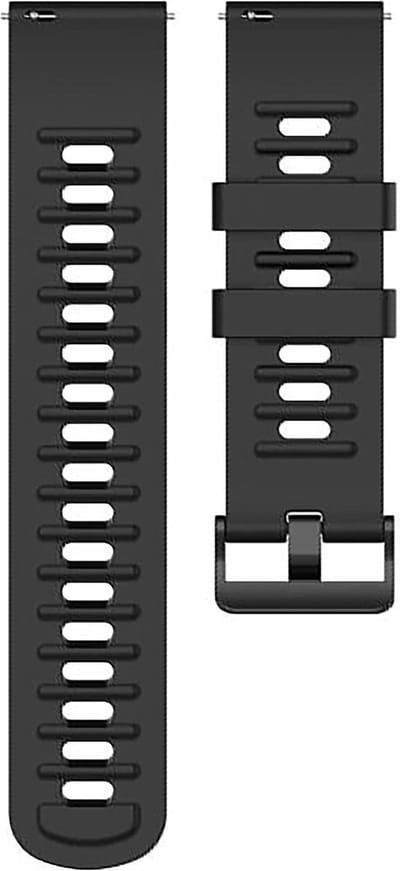 Siliconen Horloge Band voor Garmin Venu 3 | 22 mm | Armband - Polsband - Strap Bandje - Sportband - Horlogebandjes | Zwart