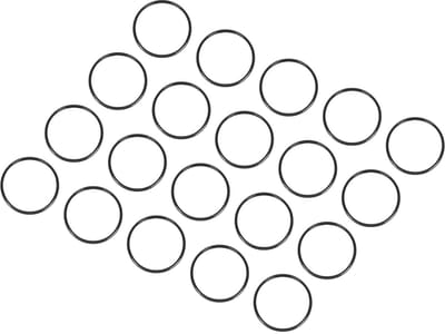 20 Stuks Nitrilrubber O-ringen voor Kranen en Loodgieterswerk Reparatie 17mm x 15mm x 1mm Zwart