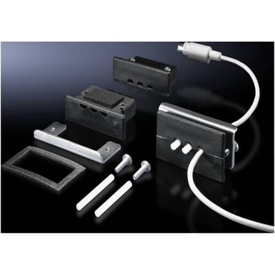 Rittal SZ 2400.300 Kabeldoorvoeringsplaat Tweevoudig Klem-Ø (max.) 8 mm Kunststof Zwart (RAL 9005) 1 stuk(s)