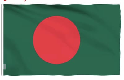 Vlag van Bangladesh - Bangladesh Flag - Lal-Sobuj - 150/90CM - Polyester - WK - CHPN