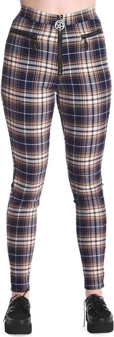 Banned - Rumor Has It Skinny fit broek - S - Blauw