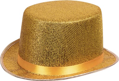 Boland - Hoed Glitz goud Goud - 59 - Volwassenen - Unisex - Glitter and Glamour