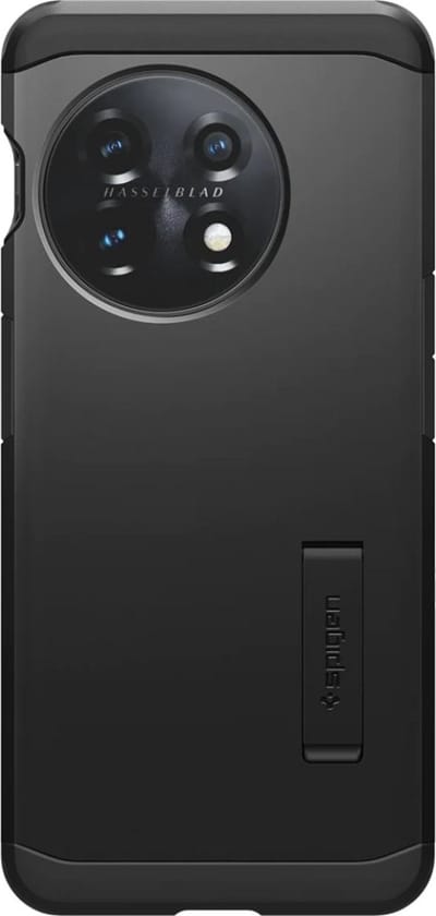 Geschikt voor Spigen Tough Armor OnePlus 11 Back Cover Hoesje - Zwart