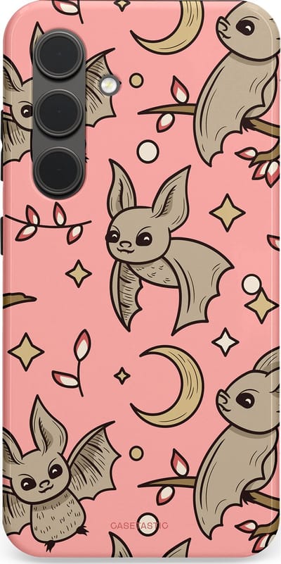 Casetastic Hoesje Geschikt voor Samsung S24 - Stijlvolle Beschermende Duo-layer Case - Nachtelijke vlucht