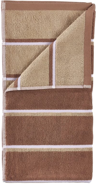 Zone Denmark Sauna Badhanddoek 140 x 70 cm Terracotta/Camel/Lupine