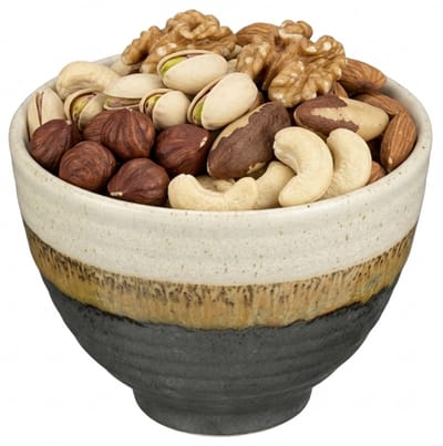 Mica Decorations Serveer/chips schaaltje Ethan - zwart - 8 x 11 cm - keramiek - kommetjes