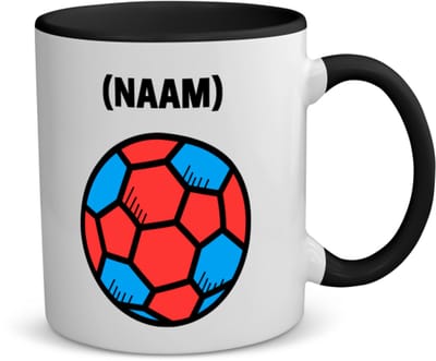 Akyol - handbal met eigen naam koffiemok - theemok - zwart - Handbal - handballer - sport - 350 ML inhoud