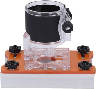 Freesbasis Houtbewerking - Sleufbevestiging Router - Nauwkeurig Hout Snijden - Verstelbare Oppervlakte - 6-56 mm - Zilver