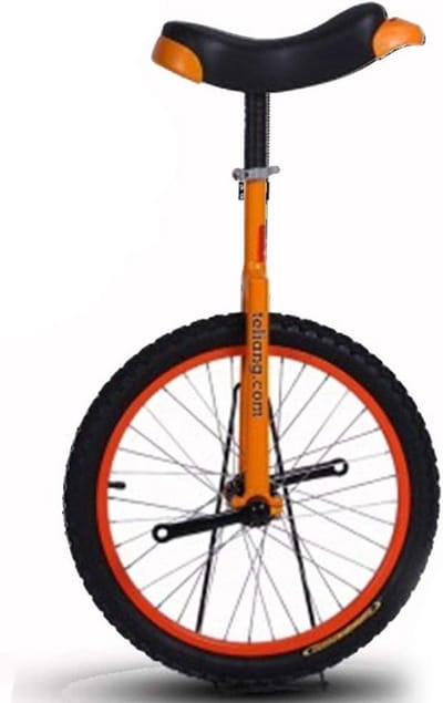 Eenwieler Kinderen - Balansfiets Oefenen - Fitness Buiten - Extra Dikke Band - 16 Inch Wiel - Oranje