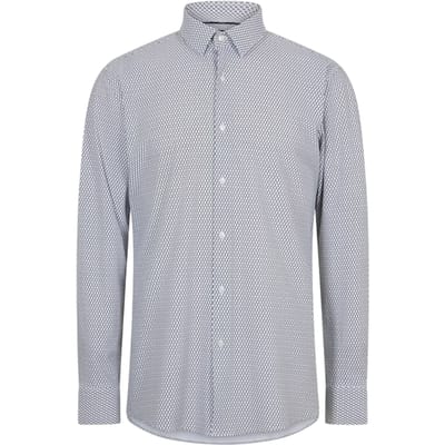 Boss Herenoverhemd met lange mouwen, Hank S Oxford, Kent-kraag (Donkerblauw)