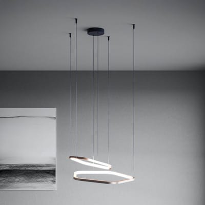 Stars of Light LED hanglamp Estrella, brons, 2-lamps, CCT