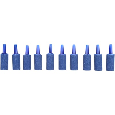 Cylindre Pierre à Air pour Aquarium Diffuseur d'Oxygène Pierre à Bulles Accessoire pour Aquarium 25 X 12mm / 1 blue