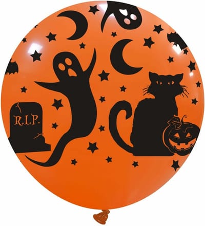 Halloween spooky XXL ballon (80cm), latex, 32 inch, topballon