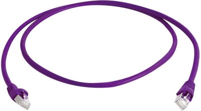 Telegärtner L00002A0195 RJ45 Netwerkkabel, patchkabel CAT 6A S/FTP 3.00 m Violet UL gecertificeerd, Vlambestendig, Snag
