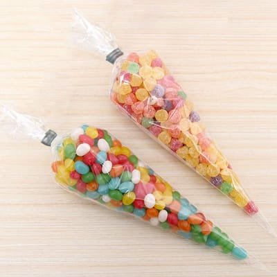 Uitdeelzakjes Transparant - Cellofaanzakjes - Kinderfeestje - Uitdeeltasjes Doorzichtig - 13x25cm - 50 Stuks