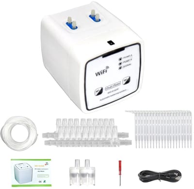 Velmio Waterdruppelaar Voor Planten - Automatische Druppelsysteem - Wifi Irrigatiesysteem - Voor 20 Potten - Watertimer -