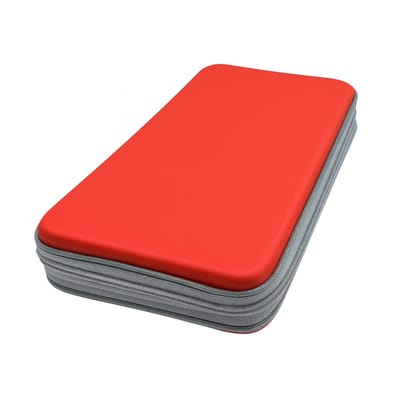 Purepeak CD Hoes Opbergmap - DVD Hoesjes Case - Opslag voor 96 CD's - Auto Map - Rood