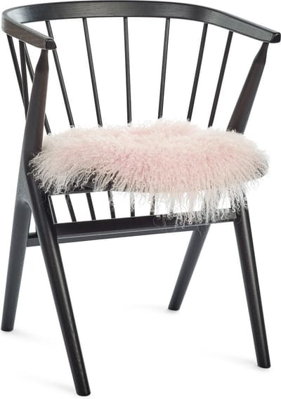 Sheepskin House Stoel Cover Sheepskin House - Curly Schapenvacht Stoel Cover - D38 cm