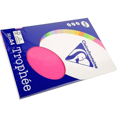 Clairefontaine Trophée - Fuchsia Roze - Kopieerpapier- A4 160 gram  - 50 vellen
