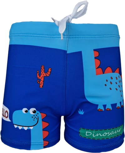 NiSy.nl Dino Blauw Zwembroek | Zwemshort | Jongens | Maat 92-98
