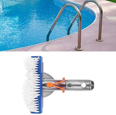 Dailygoods- Zwembadreinigingsborstel Professionele Reiniging - Zwembad Borstel - Tegelvloer Borstel - Wand Borstel - Slijtvaste Borstel - Aluminium Handvat - Zwembadborstel