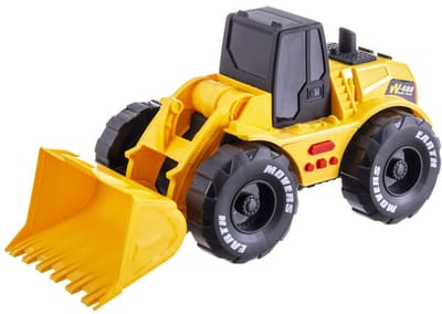 Frictie graafmachine auto set met geluid en licht Fantastiko 26 cm