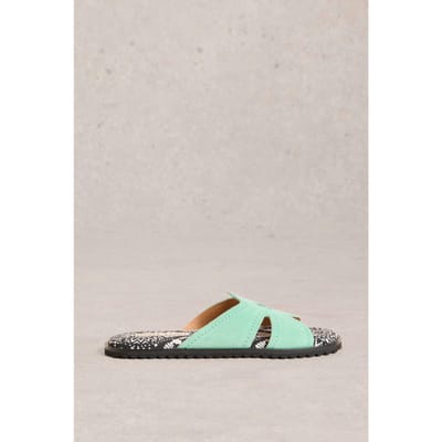 White Stuff Floral Flip Flop Sandal Bright Blue Maat: 4 | Sandalen Outlet | Dames | Zwart