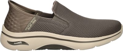 Skechers Hands Free Slip-Ins Go Walk Arch Fit 2.0 heren instapschoen - Taupe - Maat 42