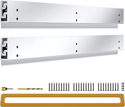 Zwevende Plankbeugel - Onzichtbare Planksteunen - Planken Ophangen - Zwaar Belastbaar Ontwerp - 56 cm - Zilver