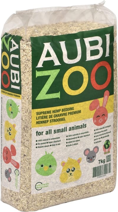 Aubizoo- hennep strooisel - 7 KG - bodembedekker