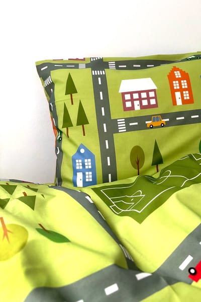 Woody dekbedovertrek Lieveheersbeestje zebrapad - 140/220 - 251-10-DBO-W/010