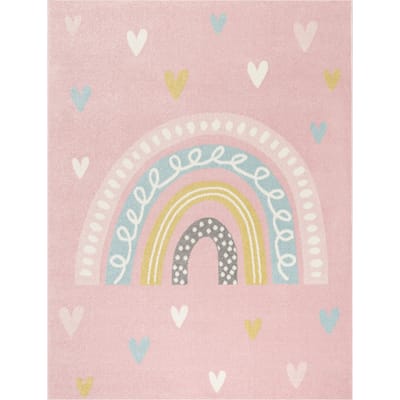 Kindertapijt Ninique roze 133x190 cm