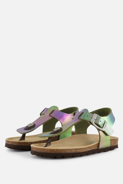 BunniesJR 225417-998 Meisjes Platte Sandalen - Multicolor - Imitatieleer - Gesp