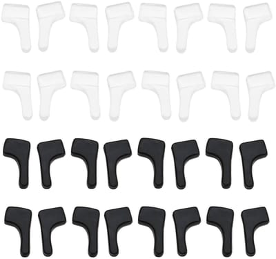 Dailygoods- Siliconen Oorhaak 30 Paar - Geschikt voor Brillen - Zacht/Flexibel Materiaal - Tempelbreedte tot 4mm - Tempel Einde Grootte 5x2mm - Effectieve Sportbescherming - Brilhaak