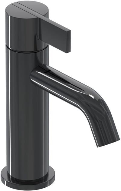 IVY Pact Eenhendel wastafelmengkraan opbouw model S, coldstart Zwart chroom PVD